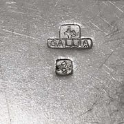 Pique flowers or wears silver metal pen Christofle Gallia