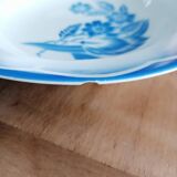 Set of 2 Sarreguemines soup plates, André