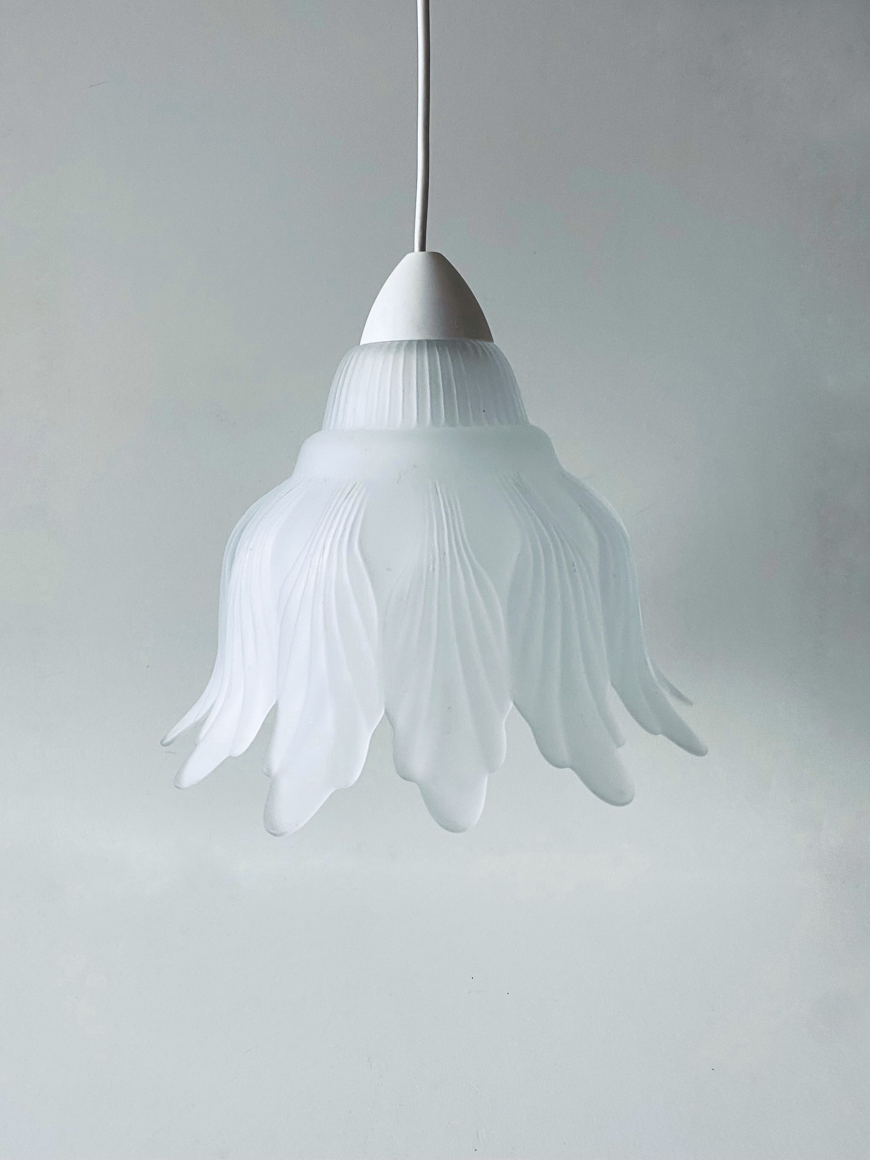 Glass vegetable hanging lamp