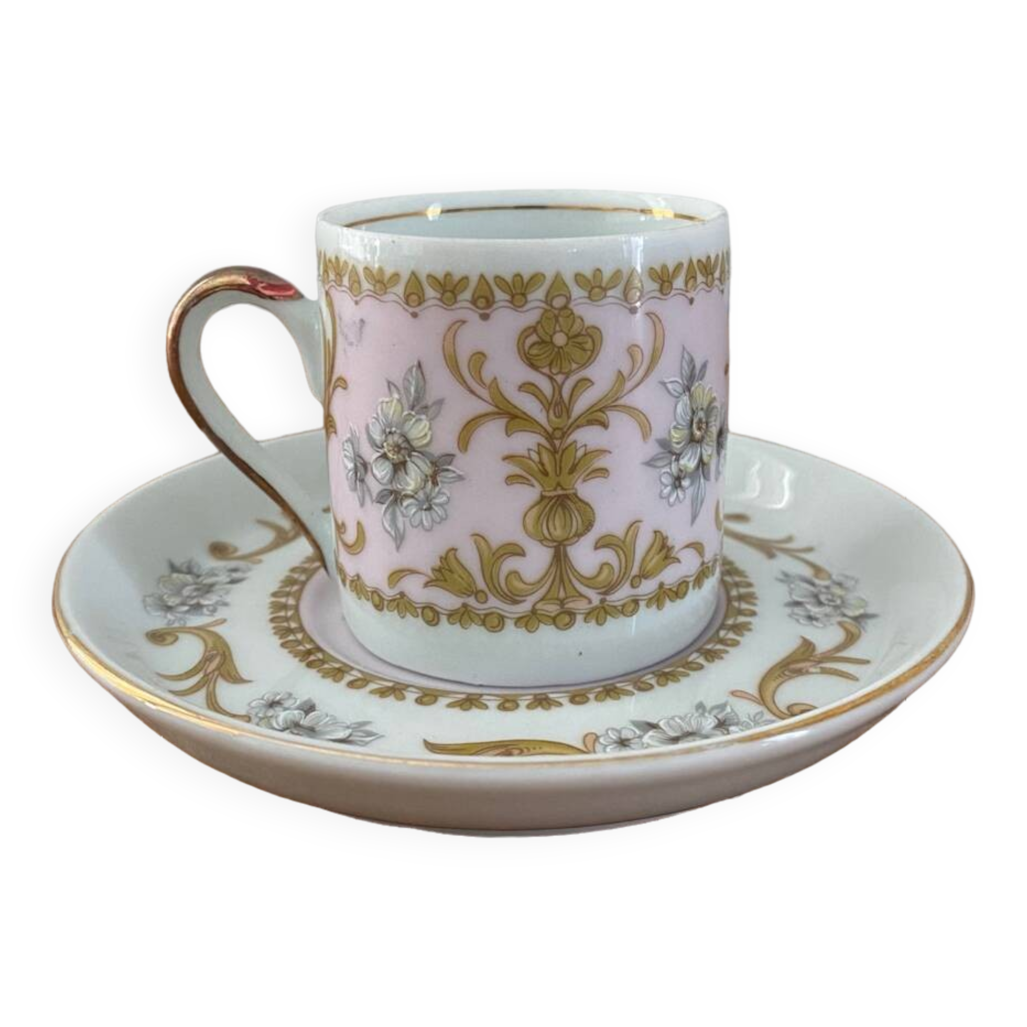 Genuine ITALY porcelain cup and saucer