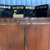 Art Deco period wardrobe in restored mahogany