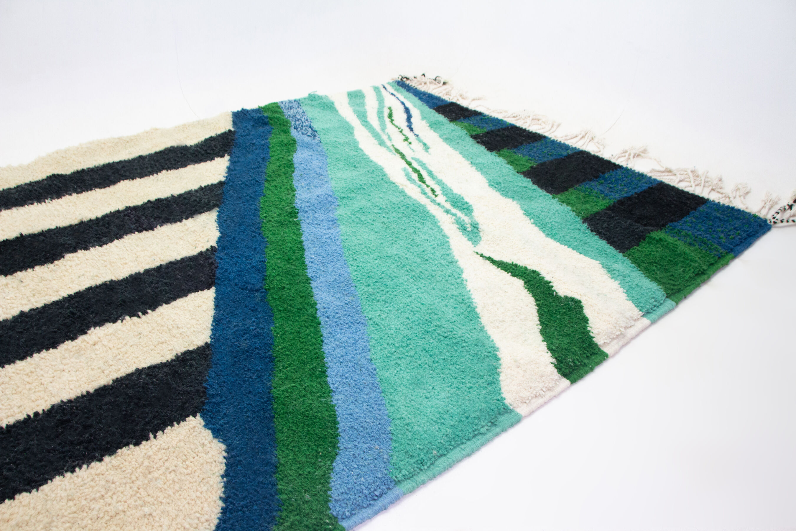 Beni ouarain rug, contemporary wool, moroccan handmade, unique piece signed designer khalil minka