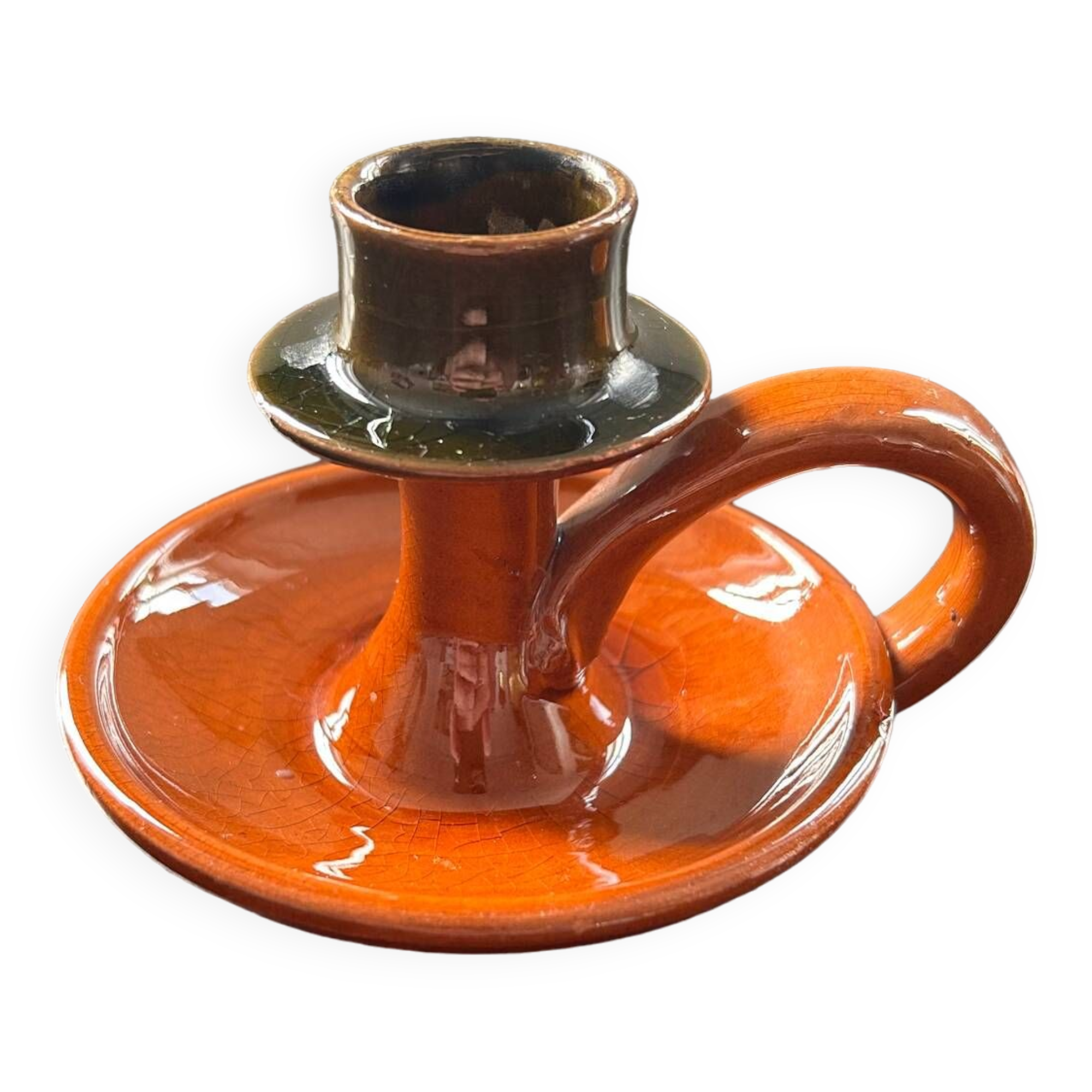 Earthenware candle holder