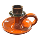 Earthenware candle holder