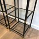 Pair of metal shelves by Guy Lefèvre for Maison Jansen 70s