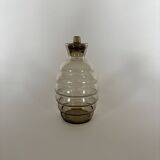 Smoked gray glass carafe