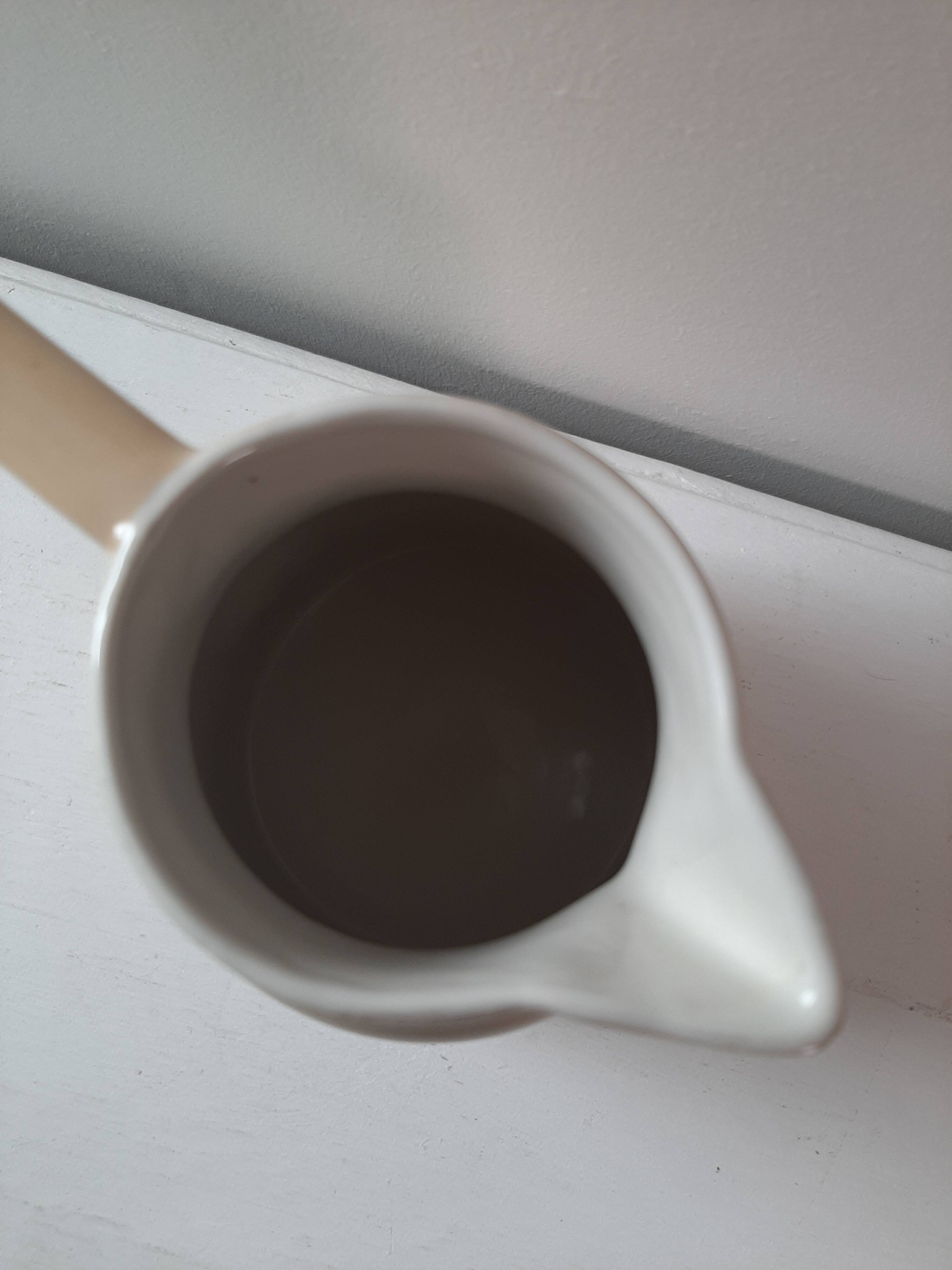 Pitcher in cream color