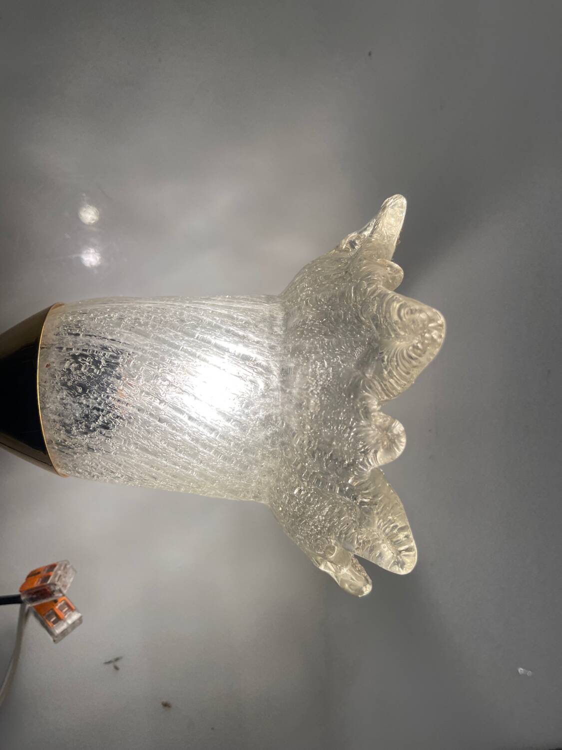 Murano Glass Brass Sconces Set of 2