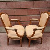Paire de fauteuils Louis XVI