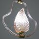 Midcentury Pink Leaf Murano Glass Chandelier by Barovier e Toso, 1950s