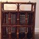 Medicine Cabinet rattan 2 doors canees vintage