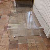 Tempered glass coffee table, Roche Bobois