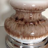 Fat lava ceramic floor lamp and herbarium day/vintage 60-70s