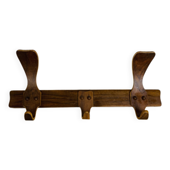Bruno Paul art deco wall coat rack for Deutsche Werkstätte Hellerau