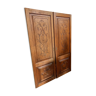 Pair of oak cabinet doors