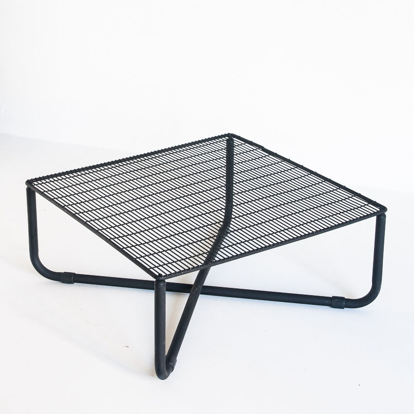 Vintage iron coffee table "Jarpen" by Niels Gammelgaard for Ikea, 1983