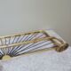 Gold aluminum and and pvc ropes wall coat rack