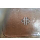 Jean payen large rectangular ceramic vase monogrammed 20th century