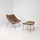 Oyster Chair with Ottoman by Pierre Paulin for Artifort, 1960s