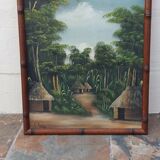 Vintage canvas painting