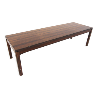 Minimalist rosewood bench, Sweden, 1960