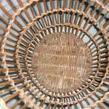 Vintage rattan basket