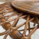 Table basse rotin « soleil »
