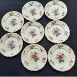 8 small plates of sarreguemines agreste series