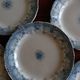 Set of 6 plates iron earth H Boulenger Choisy-le-Roi