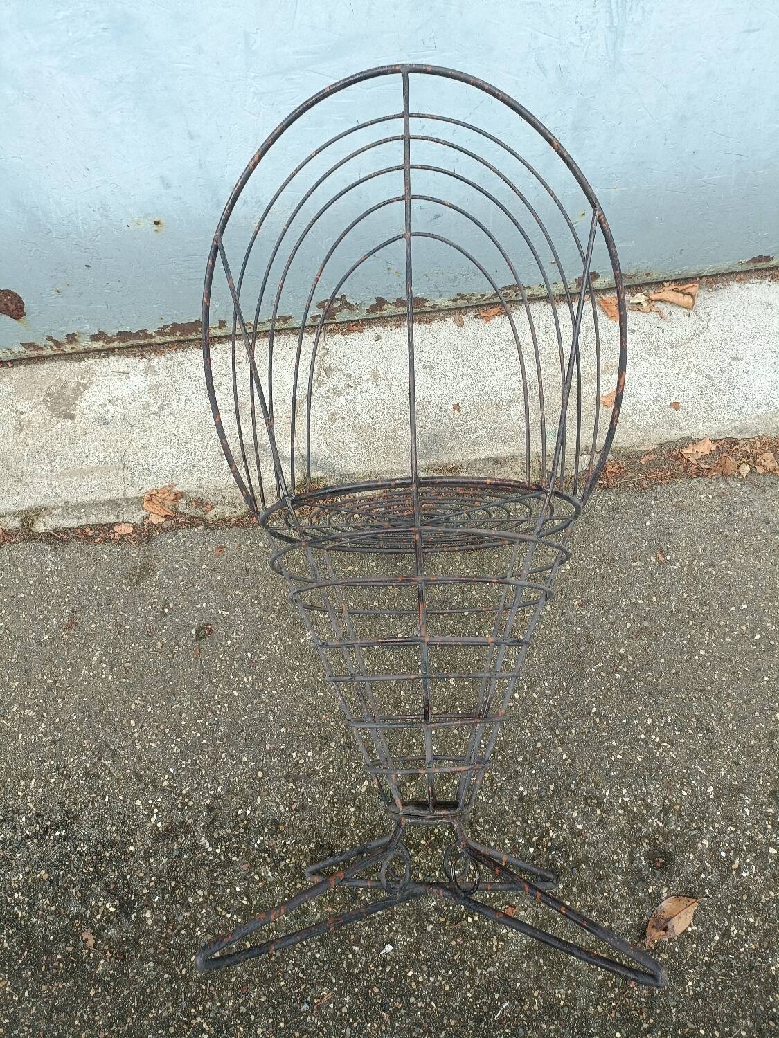 Art Deco metal chair, garden