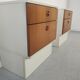 Pair of teak bedsides Scandinavian style 70s