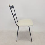 Set of 2 Italian Metal and Brass Chairs, 1960's