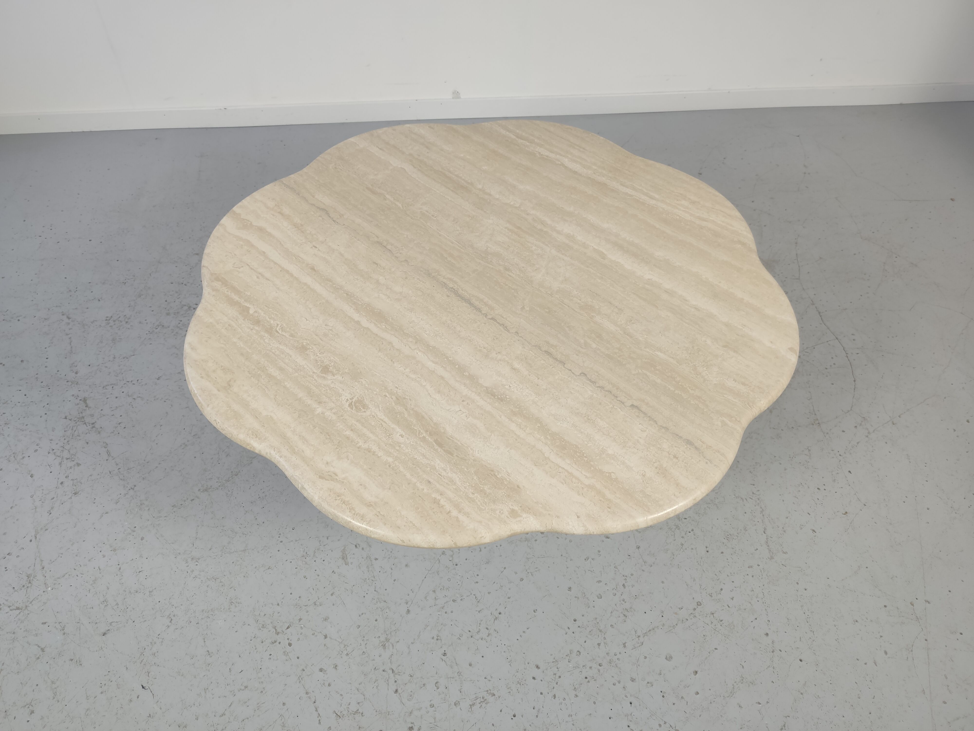 80s travertine coffee table