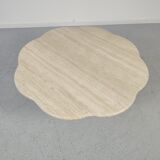 80s travertine coffee table