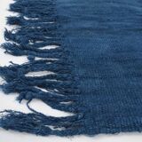 Shades Of Blue Vintage Kilim Rug, 144x207Cm