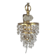 Massive - Hollywood Regency style - gold plated - crystal - Belgium - 70's