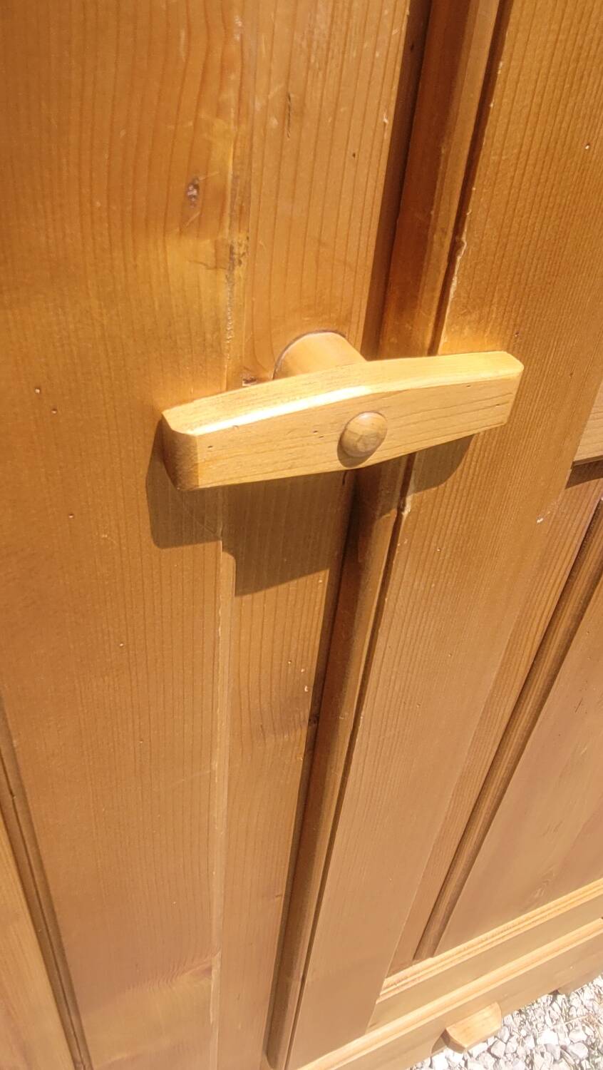 Mountain-style fir cabinet