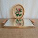Brass top with vintage mirror