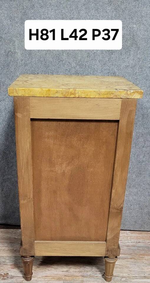 Louis XVI style walnut nightstand or bedside table circa 1900