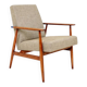 Scandinavian Lounge Chair Grey Soft Upholstery| Refurbished Vintage Ar