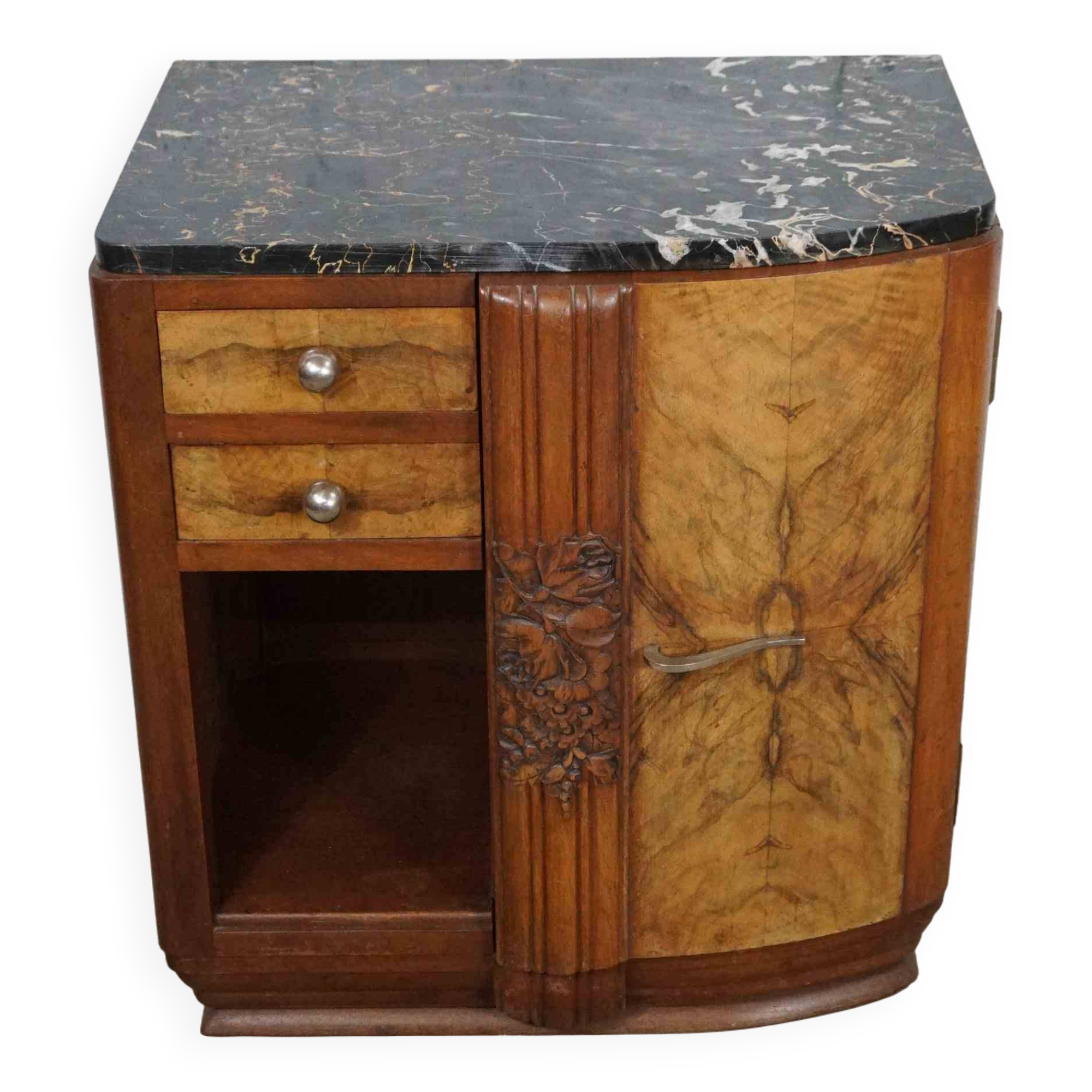Rare art deco bedside table with chamber pot