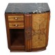Rare art deco bedside table with chamber pot