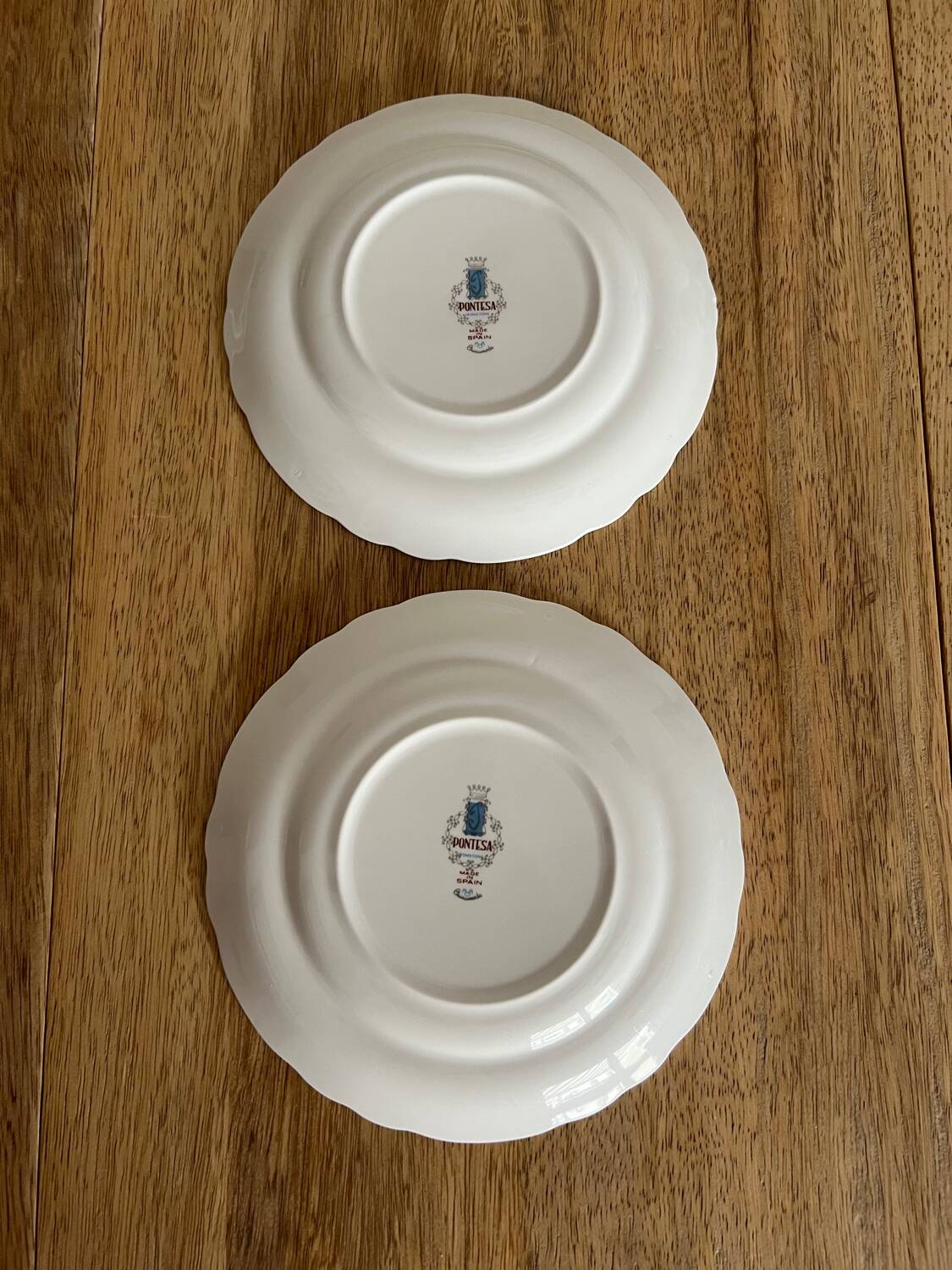 10 dessert plates 1960 Manufacture Pontesa