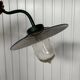 Swan neck wall light