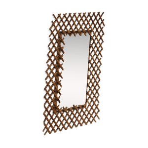 miroir rotin design minimaliste