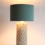 Fratelli Fianciullacci teardrop pattern cylinder table lamp, Italy, 1960s
