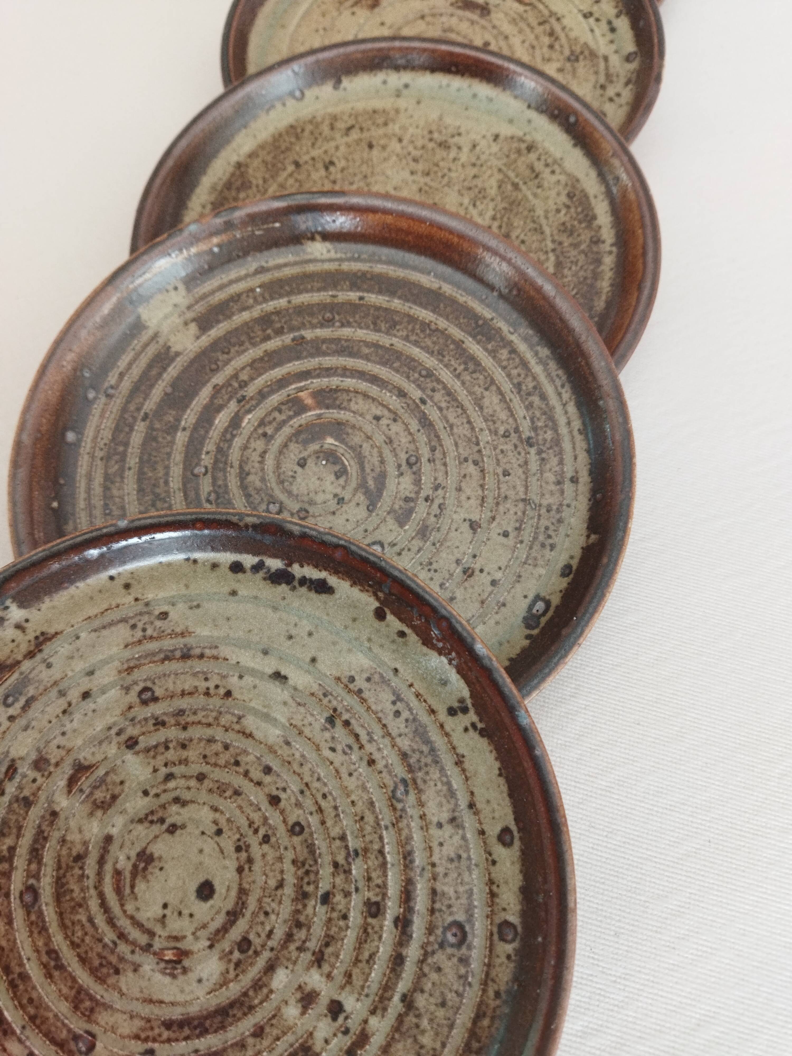 Stoneware tapas plates Rocaille Japan