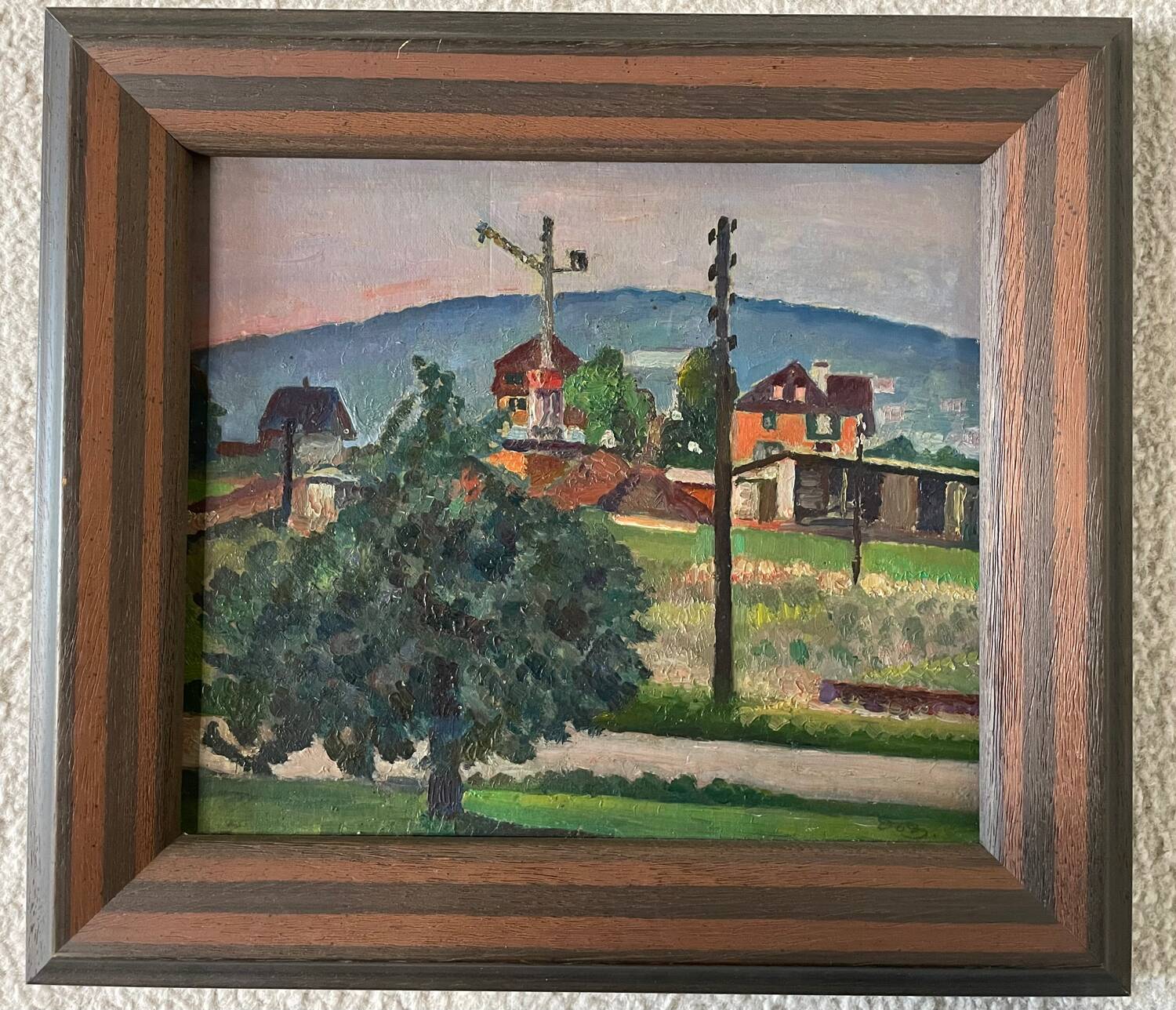 Swiss landscape painting 1951