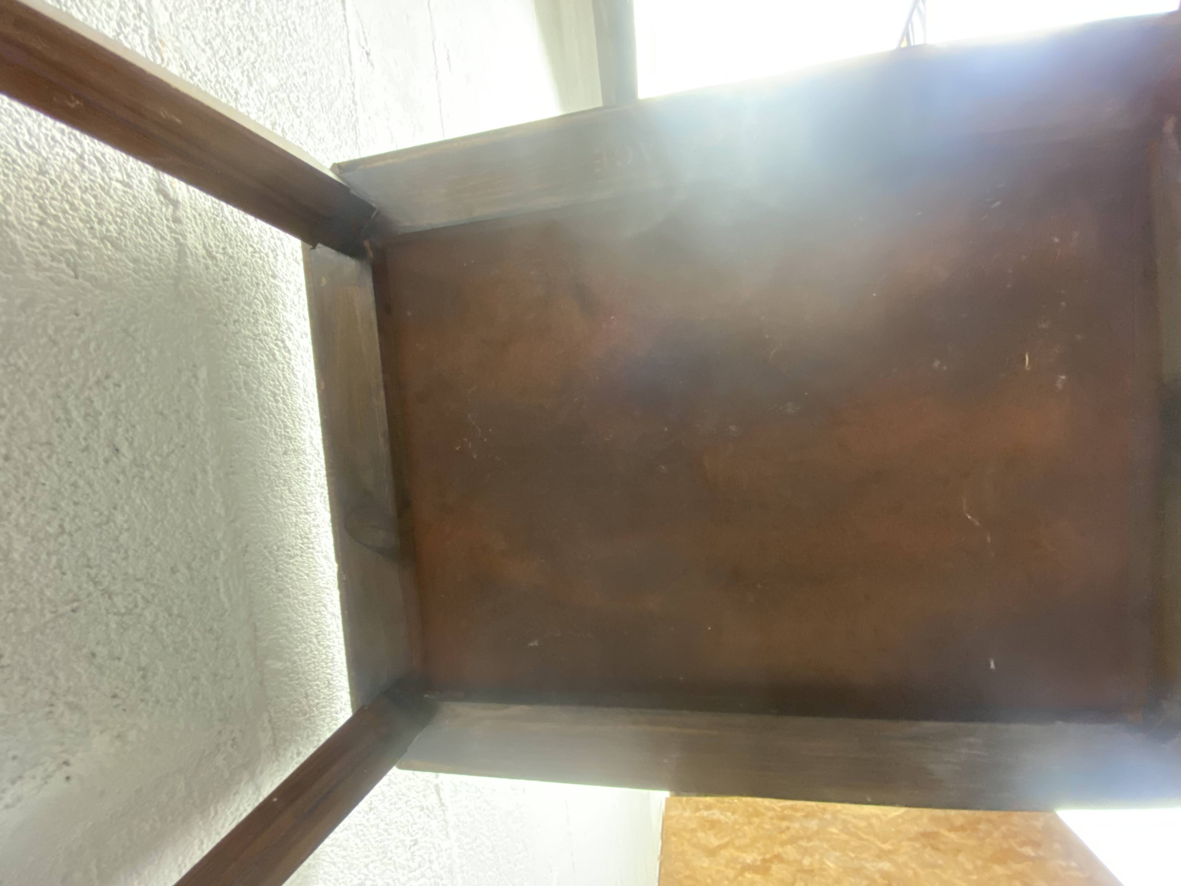 Table basse rectangle années 40 miroir