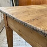 Farmhouse table pine multi-drawers